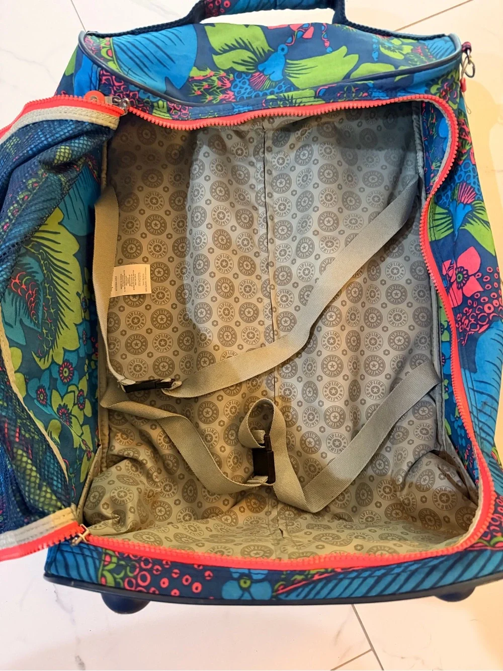 Kipling Darcey Floral Carry-On Rolling Suitcase Retired Print